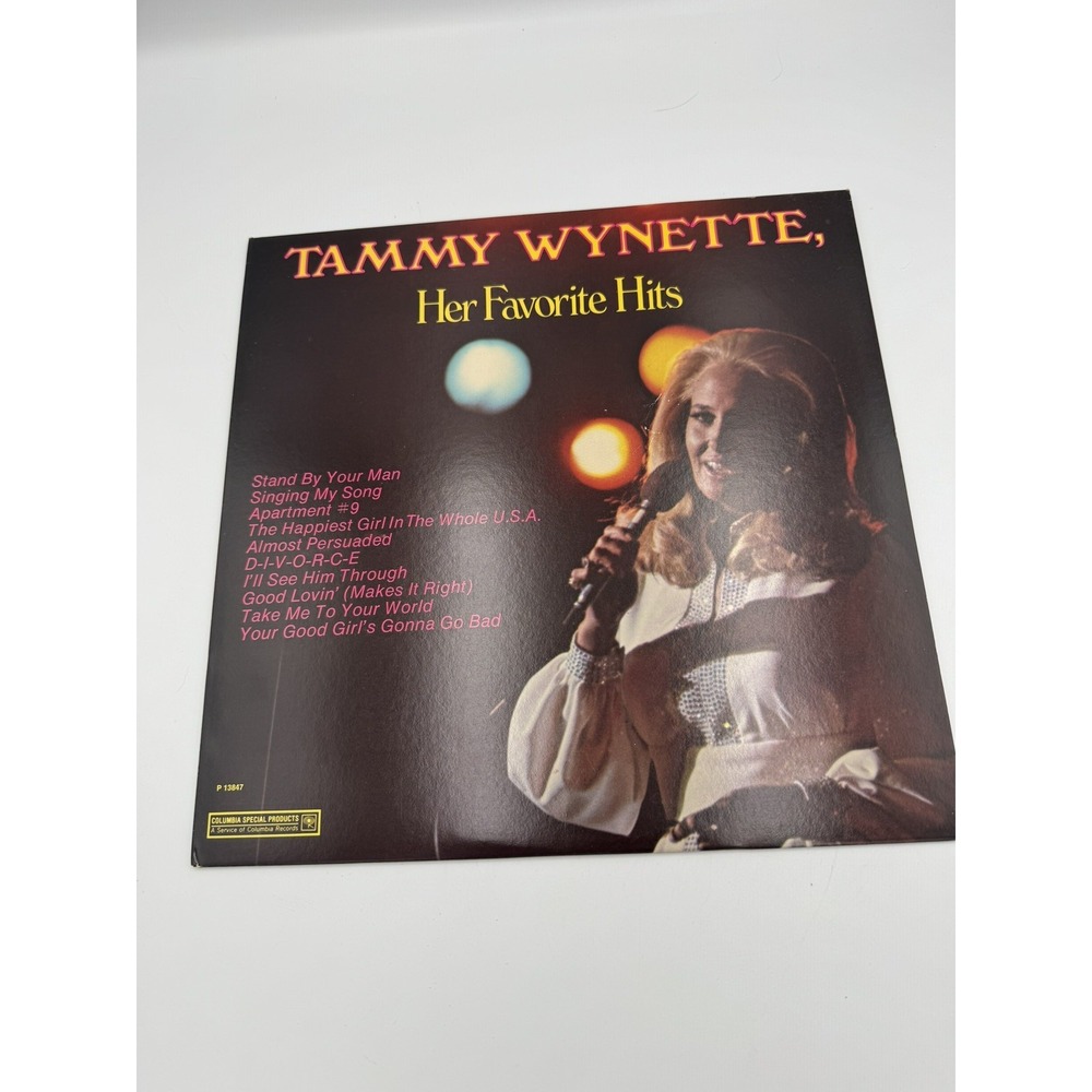 Tammy Wynette Her Favorite Hits P 13847 Stereo CSP Columbia 1977 Vinyl Records